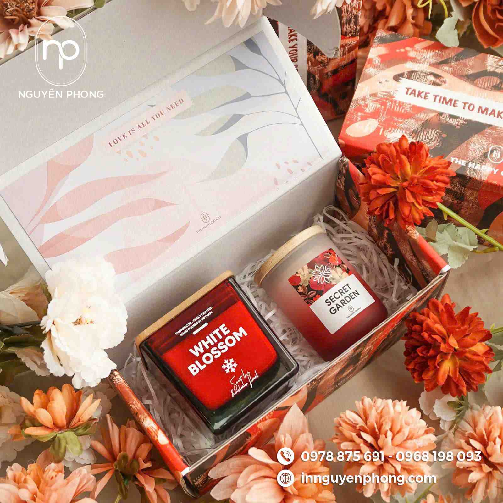 Mẫu hộp đựng nến thơm sang trọng